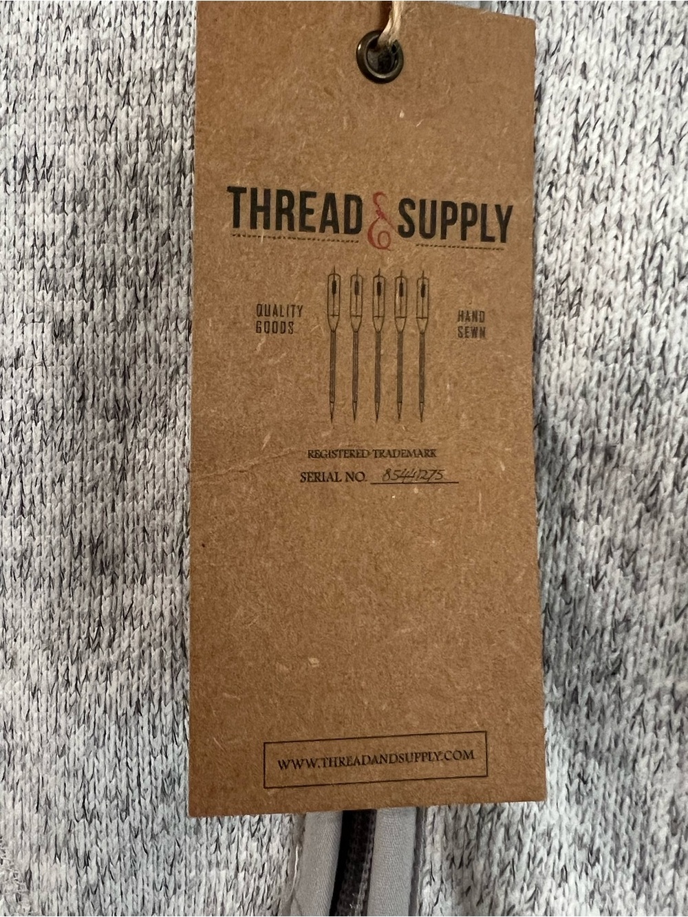Thread & Supply Heather Gray Zip Vest with Sherpa Lining M - Picture 5 of 12